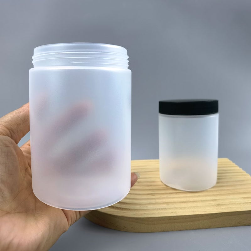 How should you store items in plastic jars?
