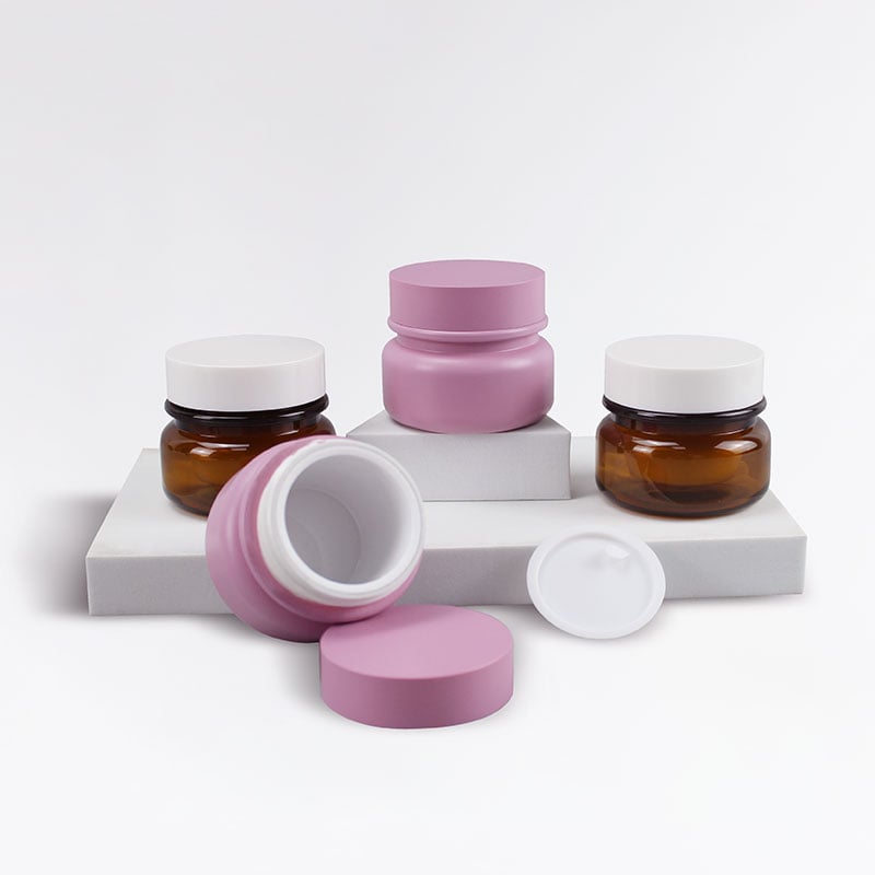 30g PET Double Wall Plastic Cosmetic Jar Container for Cleansing Balm Cream