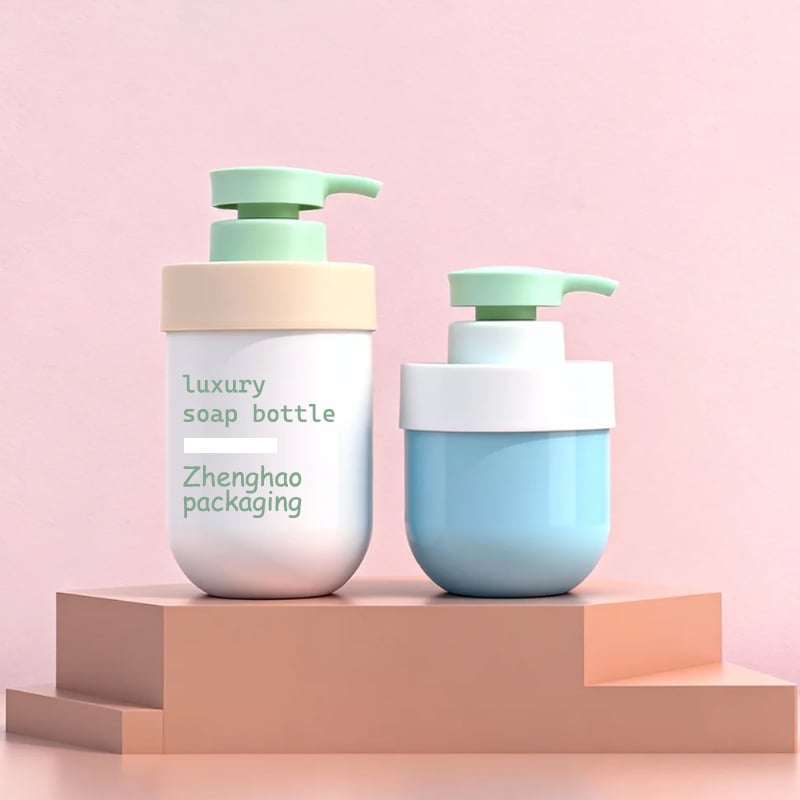 Custom PET Flat Shoulder Travel Shampoo and Conditioner Bottle