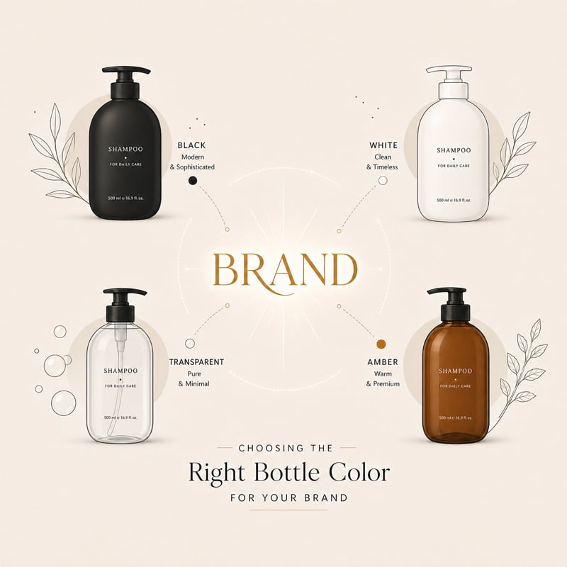 How To Choose The Shampoo Bottle Color for Your Brand?
