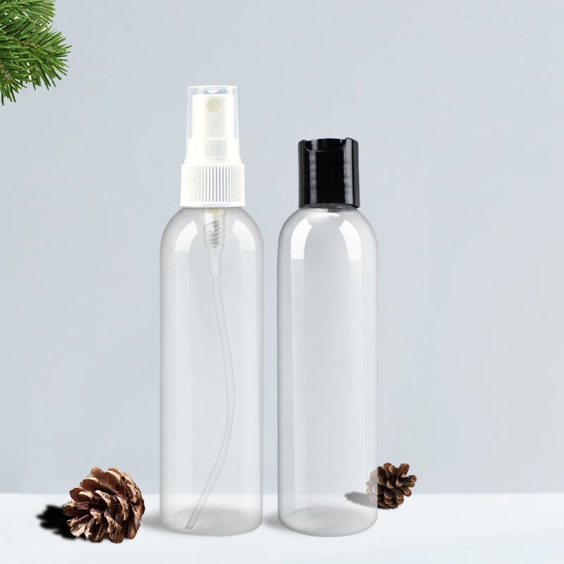 Custom 120ml Transparent PET Plastic Cosmetic Toner Mist Spray Bottle