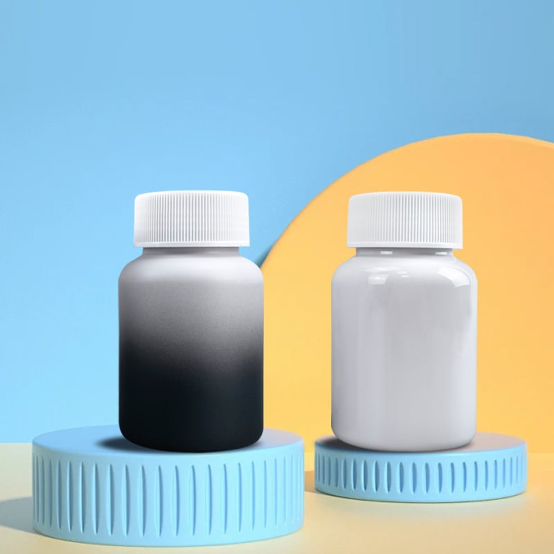 PET Gradient Color 160ml Pill Tablet Storage Plastic Bottle