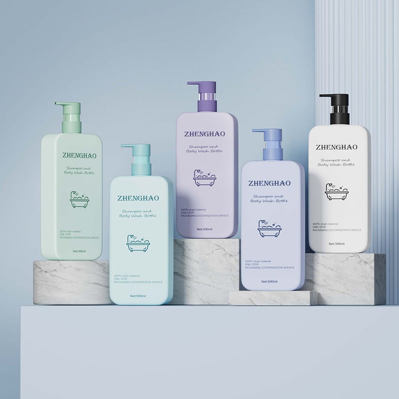 16 oz Plastic Bottles for Hair Shampoo Packaging-C70239