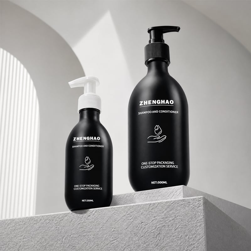 Black Shampoo Bottle-C70352