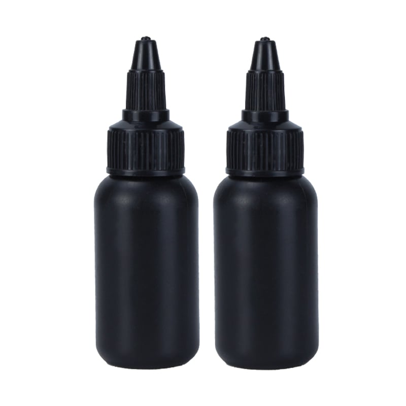 Custom HDPE 40ml Plastic Squeeze Oil Nozzle Bottle with Twist Cap