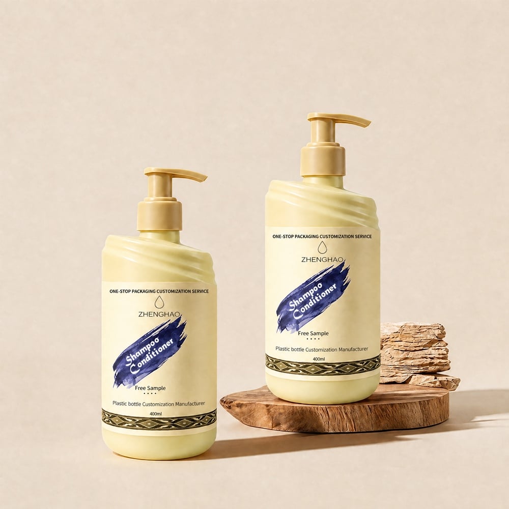 Empty Shampoo Bottles with Pump-C70377