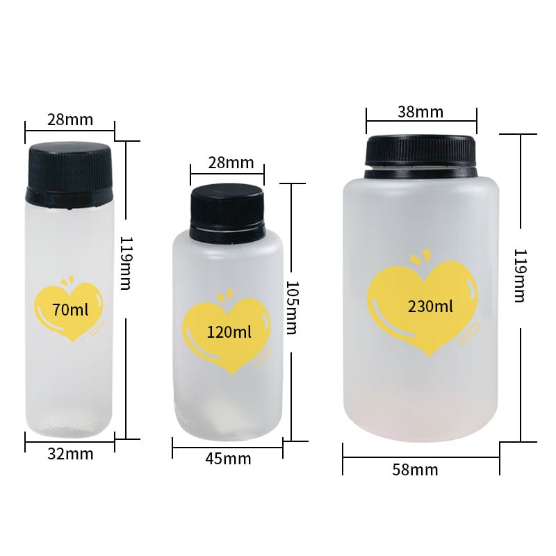 240ml 120ml 70ml pp round plastic bottle for tablet medicine pill storage-0