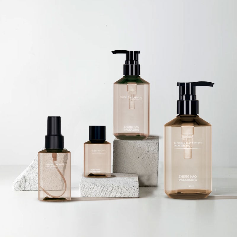 Custom Cosmetic Shampoo and Conditioner Lotion Pump Bottle Set 