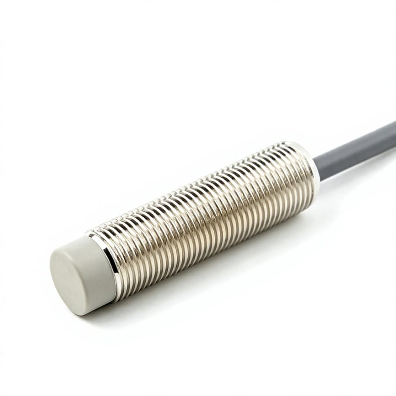Capteur de proximité inductif personnalisé OEM M12 non blindé, détection 4 à 8 mm, sortie NPN/PNP, contact normalement ouvert (NO) ou normalement fermé (NC), 3 fils, IP67, pour la détection de position d’objets métalliques