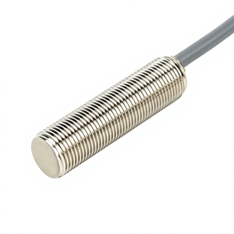 Capteur de proximité inductif M12 blindé, détection 2 mm / 4 mm / 6 mm, sortie NPN/PNP, contact normalement ouvert (NO) ou normalement fermé (NC), 3 fils, 10 à 30 VCC, IP67, corps en laiton, câble de 2 m, pour l’automatisation industrielle