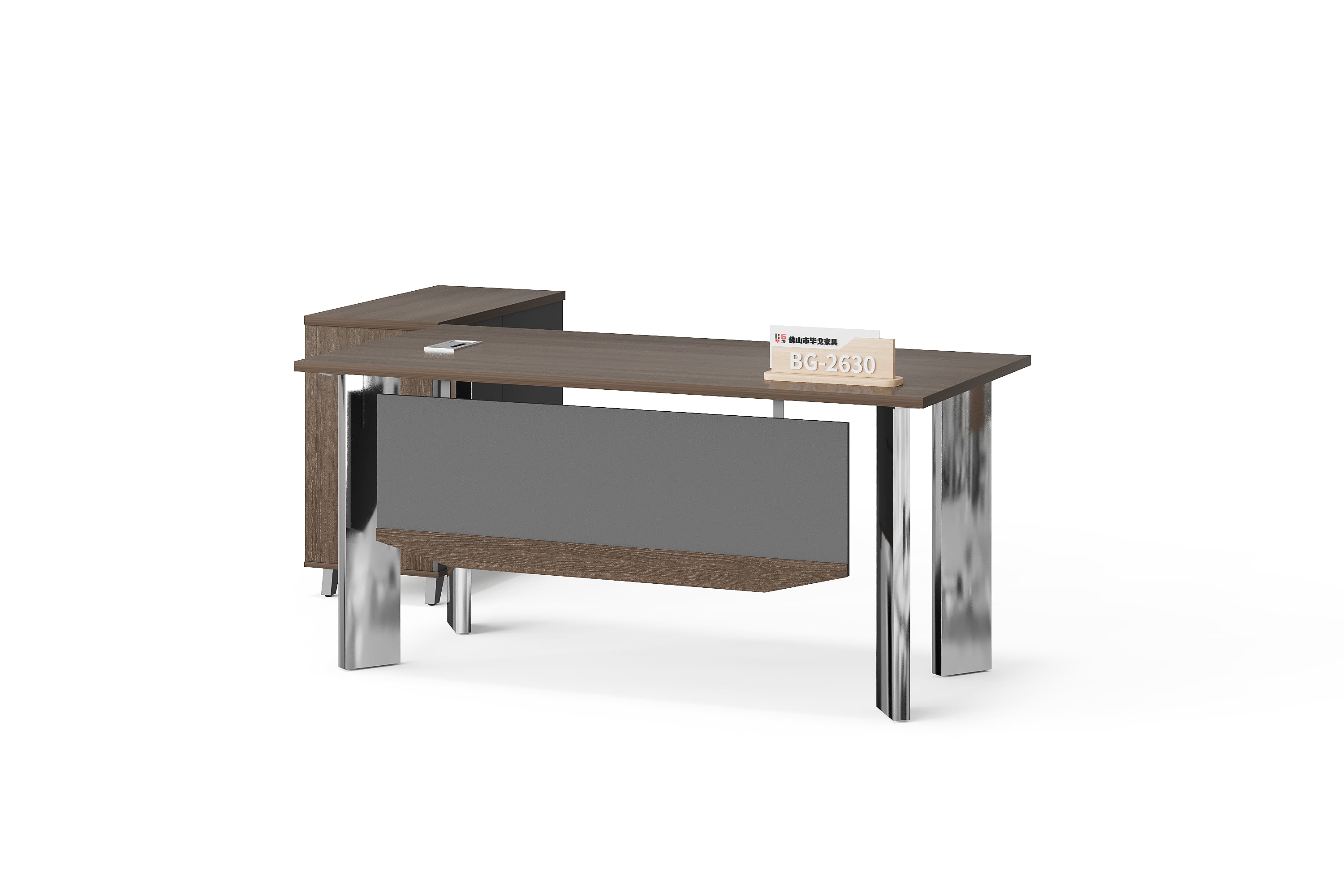 BG-2630 Executive Office Desk with Wide Upright Supports