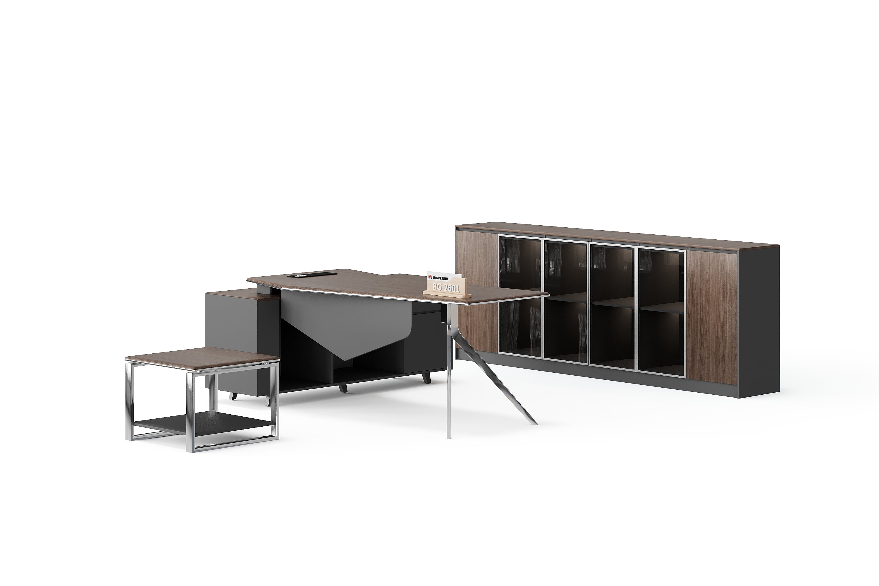 Bureau de direction BG-2601LA et configuration de rangement