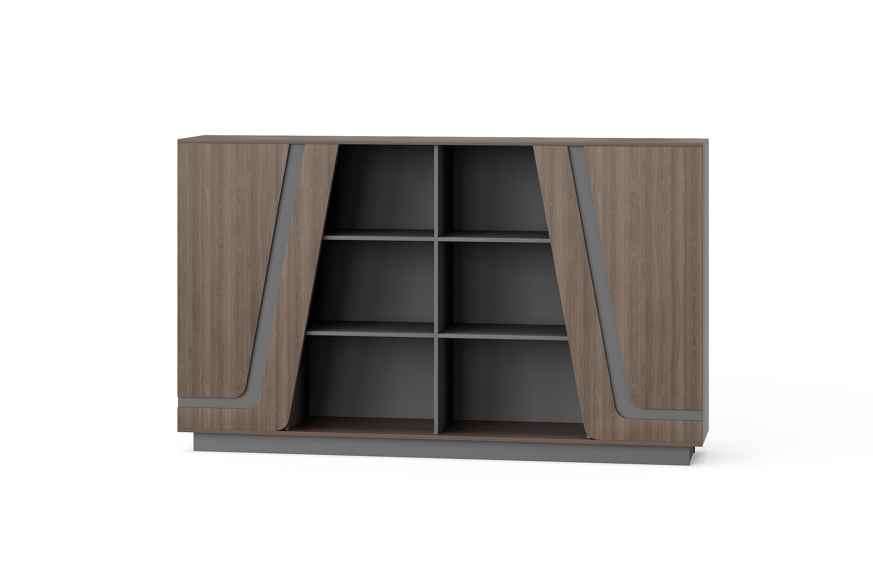 BG-2644B Office Storage Cabinet with Central Open Shelves