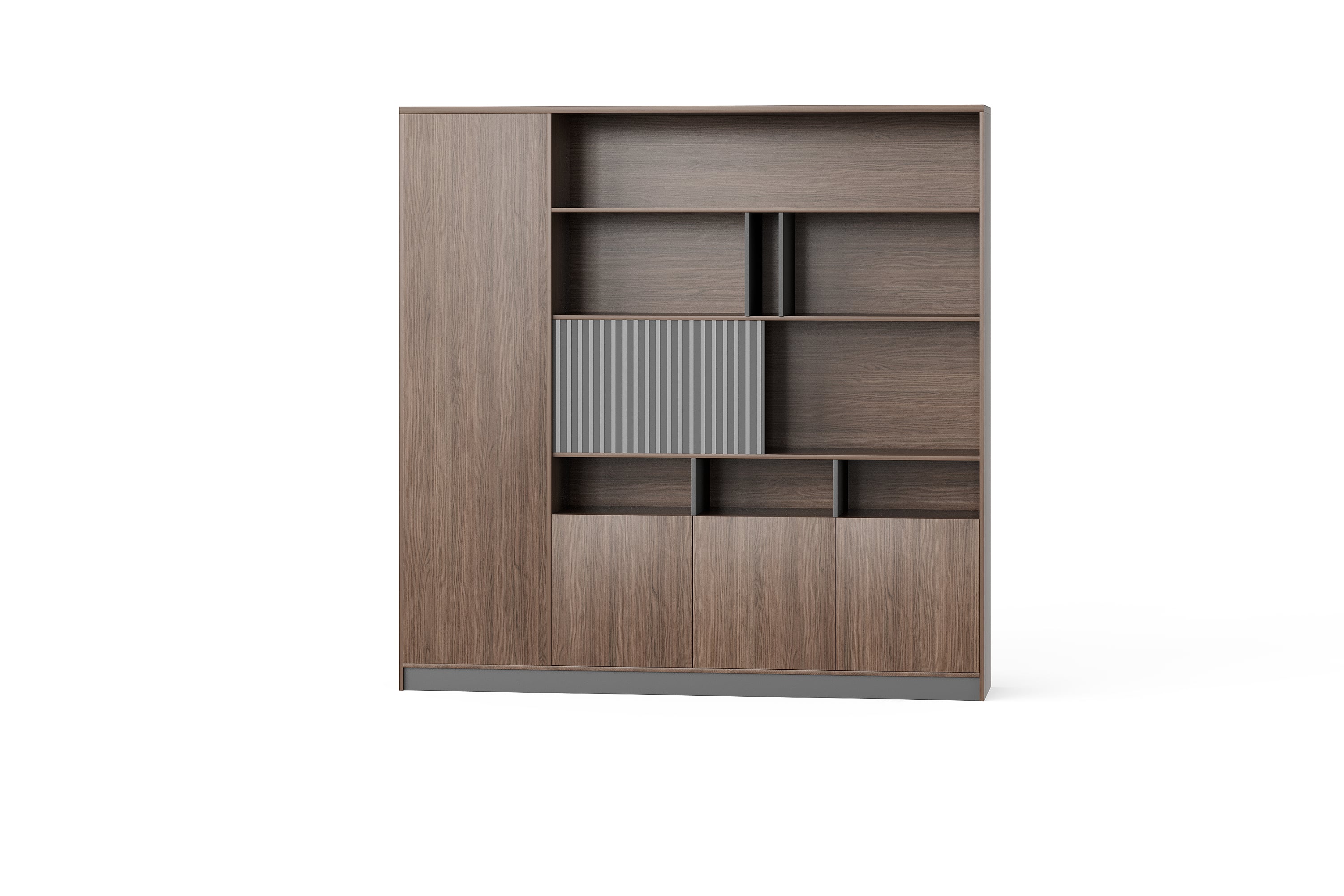BG-2588B Office Storage Cabinet with Open Shelves