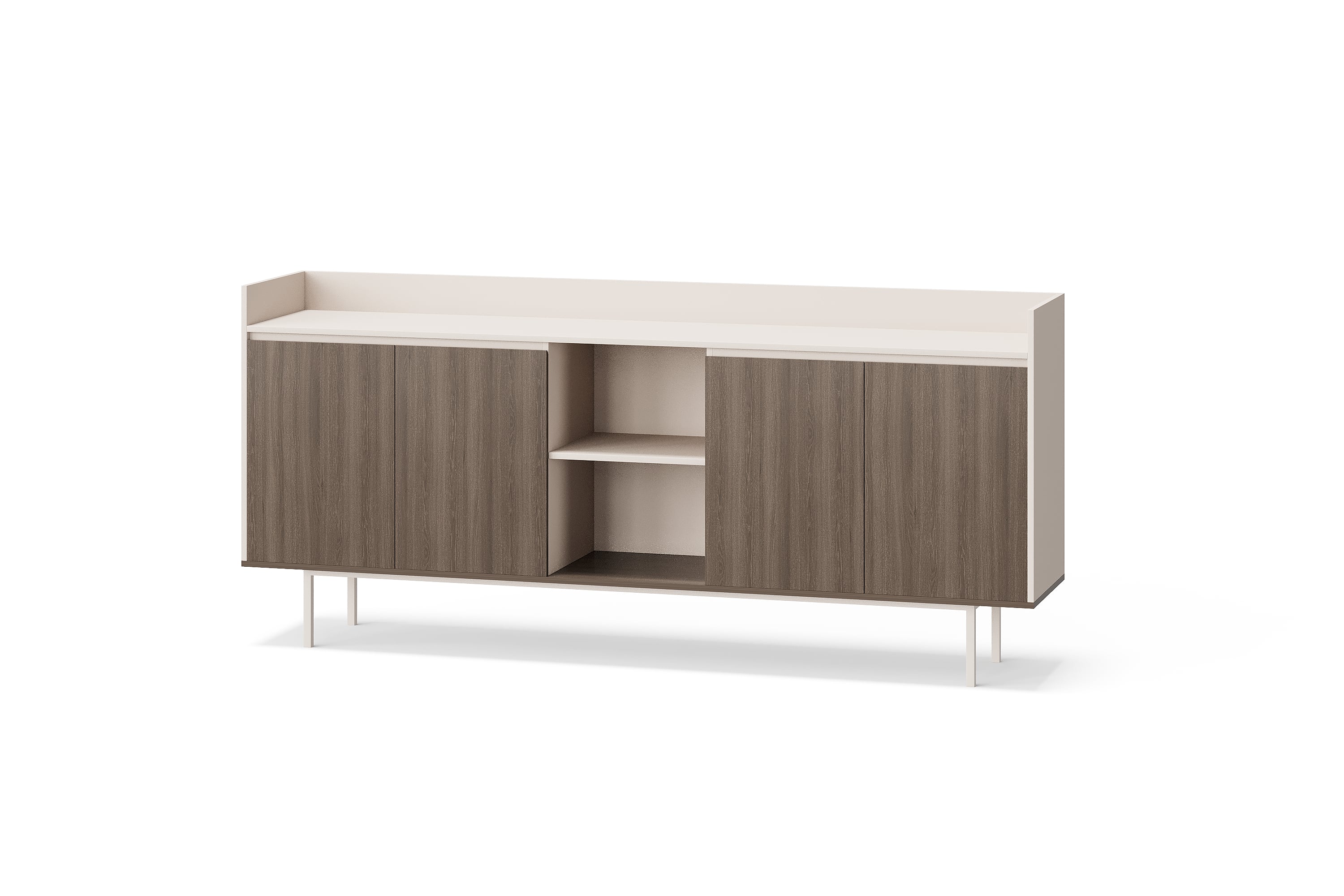 BG-2594B Low Office Cabinet with Central Open Compartments