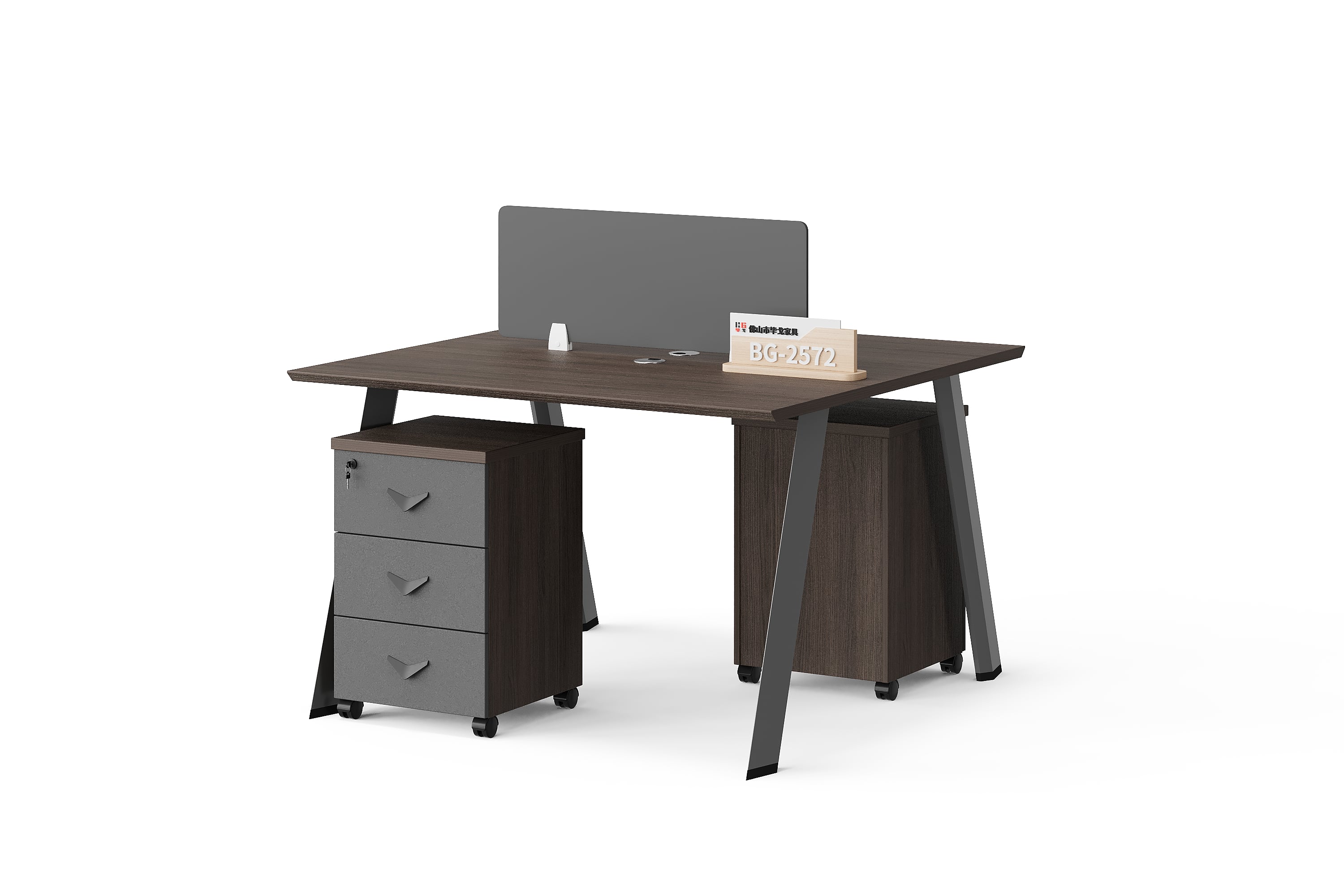 BG-2572W2 Office Workstation with Splayed Legs