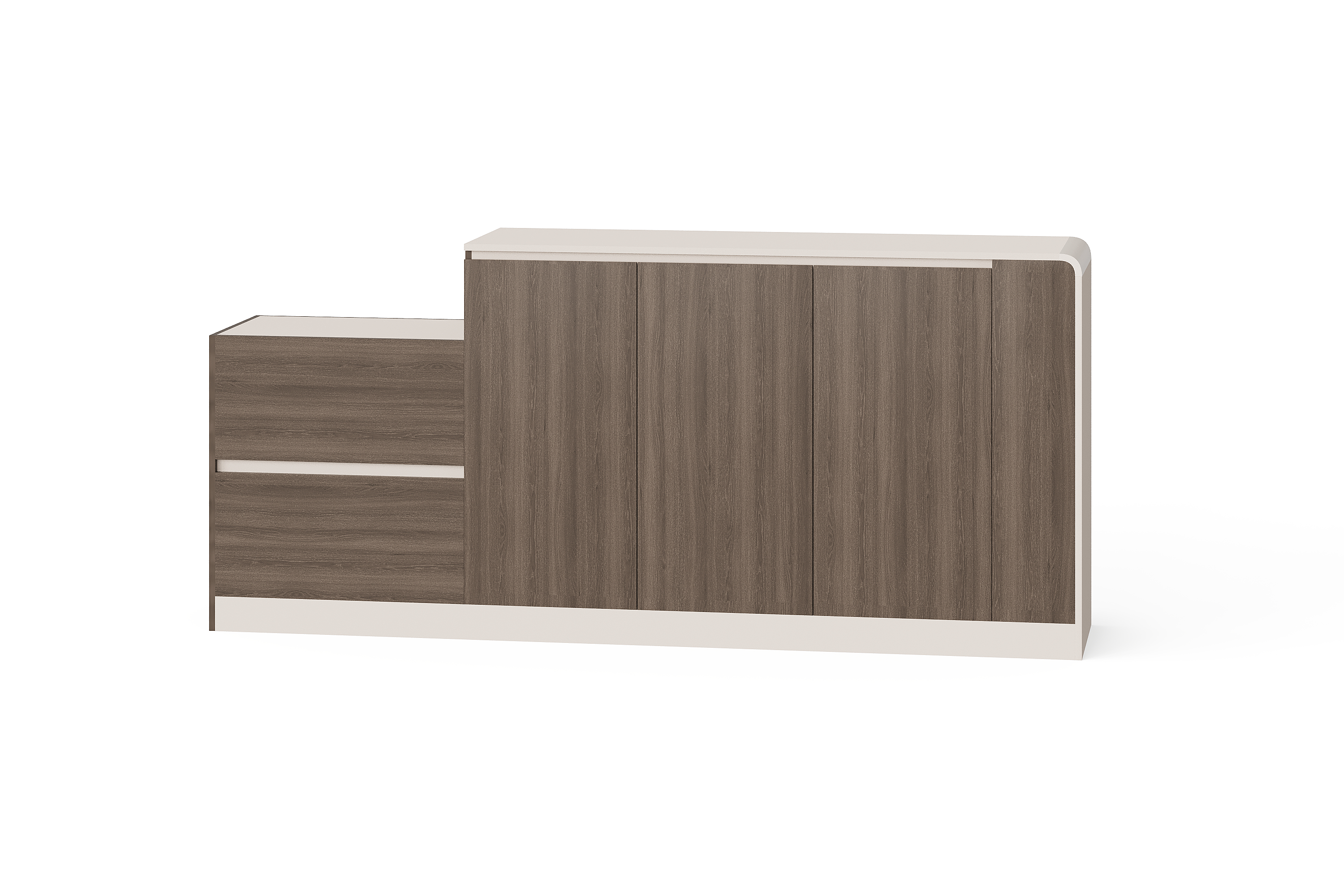 BG-2633B Asymmetric Office Storage Cabinet