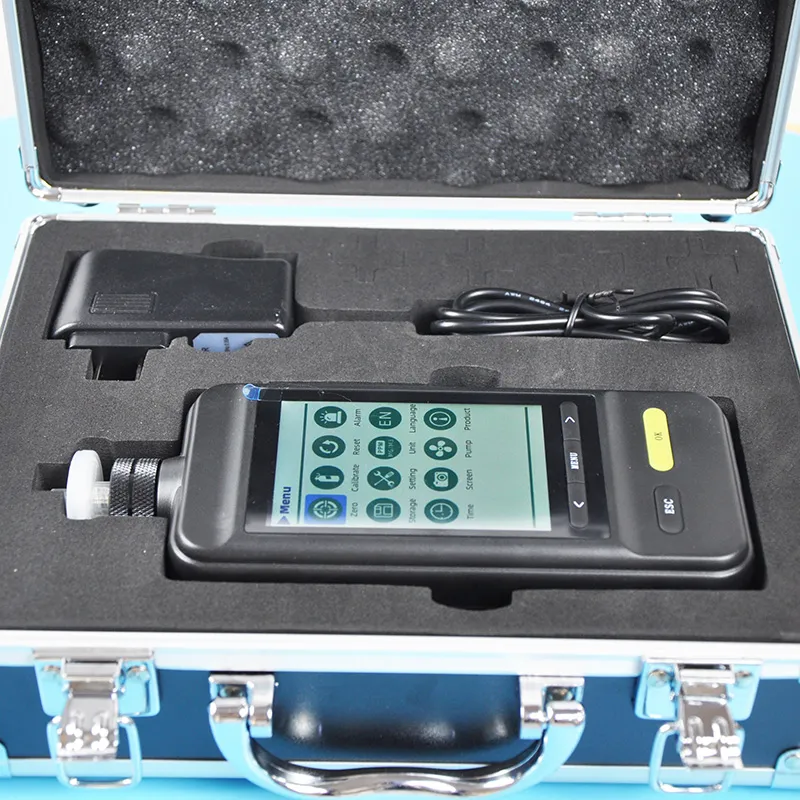 Détecteur de gaz portable facile à transporter Analyseur de gaz avec écran couleur de 3,5 pouces | SKZ1050E