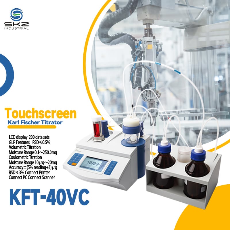 KFT-40VC Dual-Mode Karl Fischer Moisture Titrator: Integrated Volumetric & Coulometric Precision Analyzer