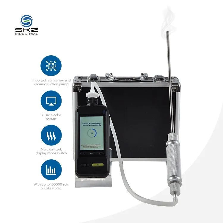 Portable Easy to Carry Gas Detector Analyzer Gas Test Meter With 3.5-Inch Color Display | SKZ1050E