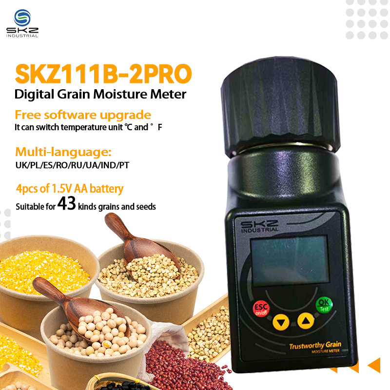 Revolutionize Your Grain Moisture Measurement with SKZ111B-2 PRO Digital Grain Moisture Meter