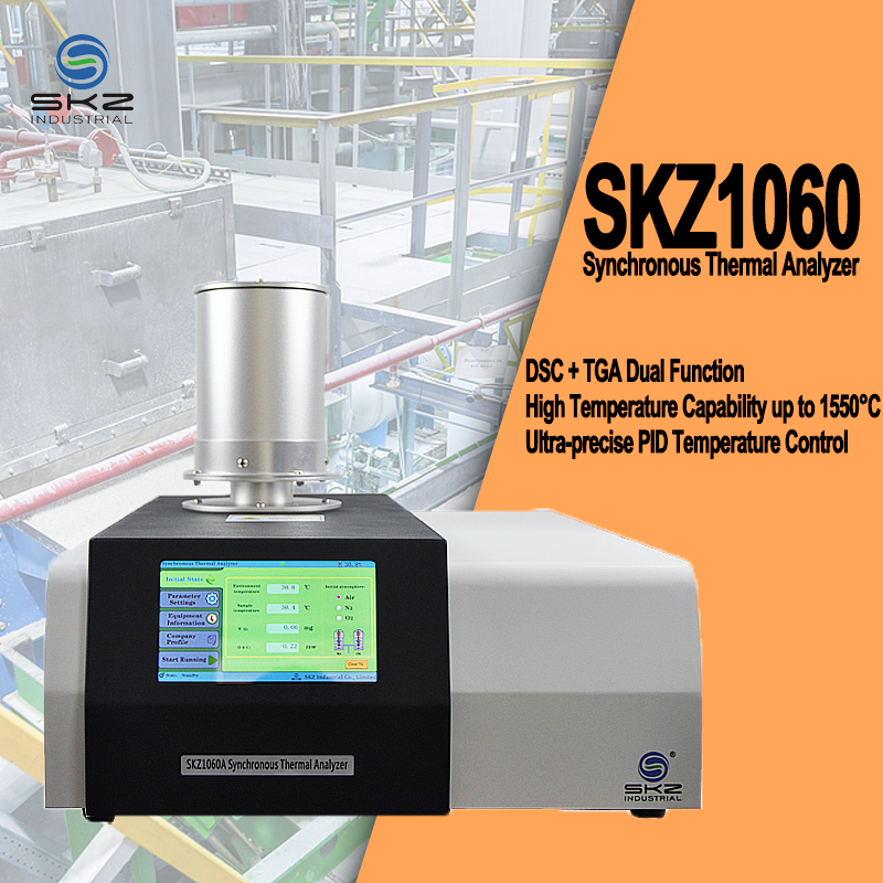 Simultaneous thermal analyzer for plastic thermal stability research is an easy-to-use measuring machine|SKZ1060A