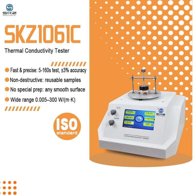 ISO-Standard Analysis with 0.005–300 W/(m·K) Range & Touchscreen Operation