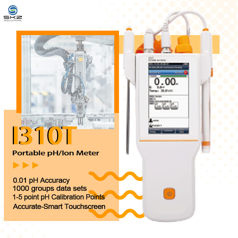 I310T Portable pH/Ion Meter: Accurate-Smart Tool for On-the-Go Testing