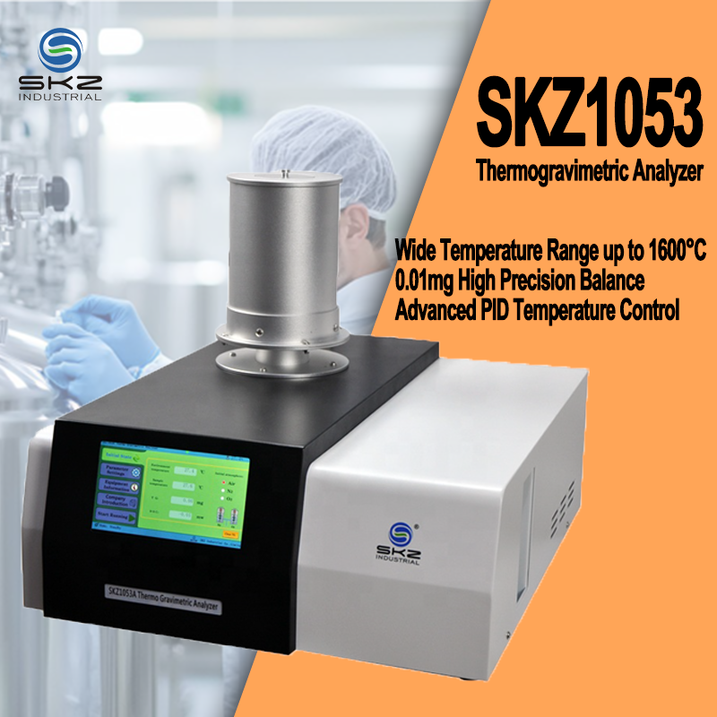 SKZ1053A RT1150C ARM processor AD acquisition PID algorithm 7-inch touch display 0.01 resolution thermogravimetric analyzer