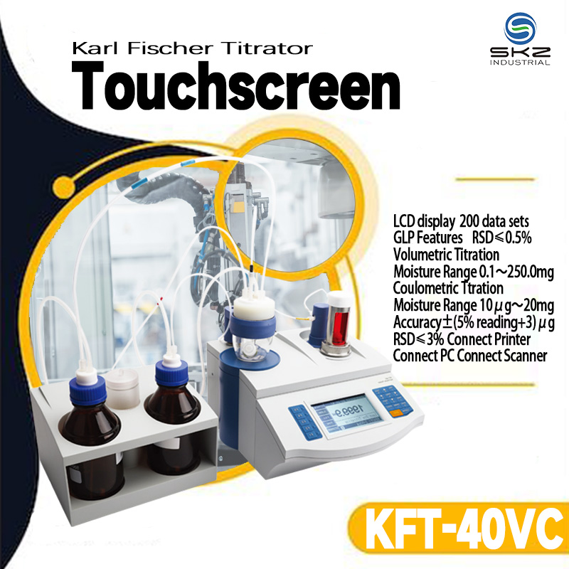 KFT-40VC Dual-Mode Karl Fischer Moisture Titrator: Volumetric + Coulometric Integrated Lab Solution