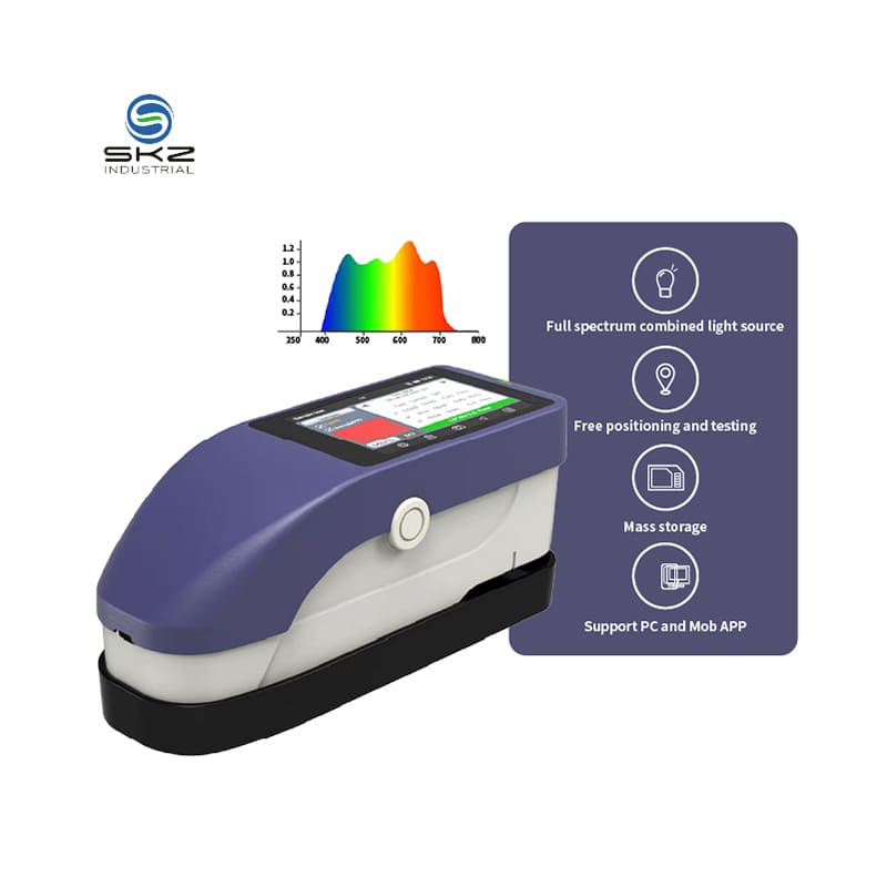 Lab toerusting Draagbare Spektrophotometer Met Groot Grootte Volle Kleur LCD Display