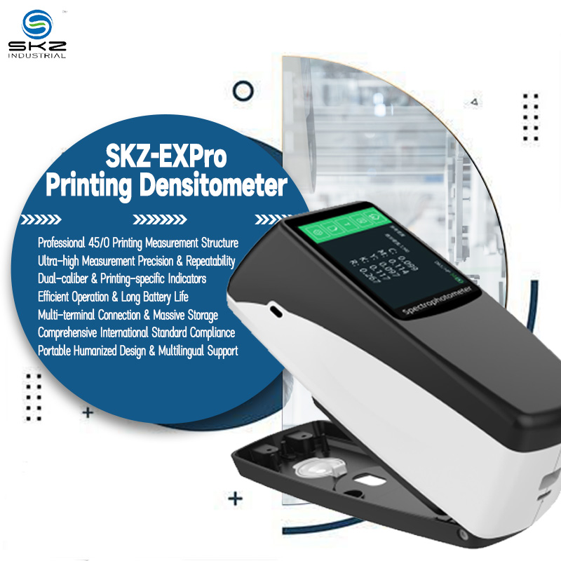 SKZ-EXPro Printing Densitometer: 45/0 Professional Structure for High-Precision Printing Quality Control