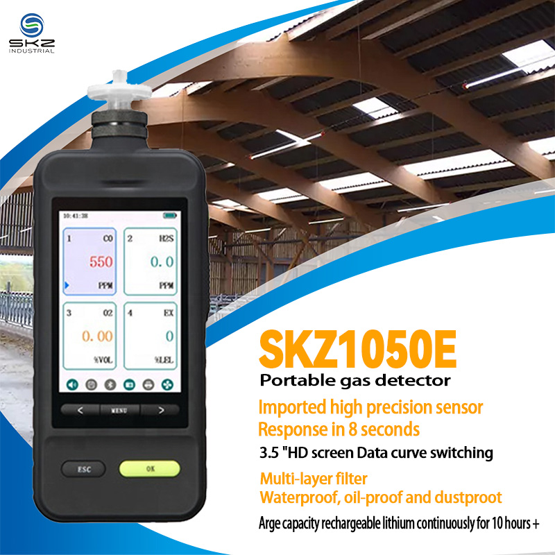 SKZ1050E: Handheld Portable Gas Detector Alarm – Smart, Durable, and Versatile