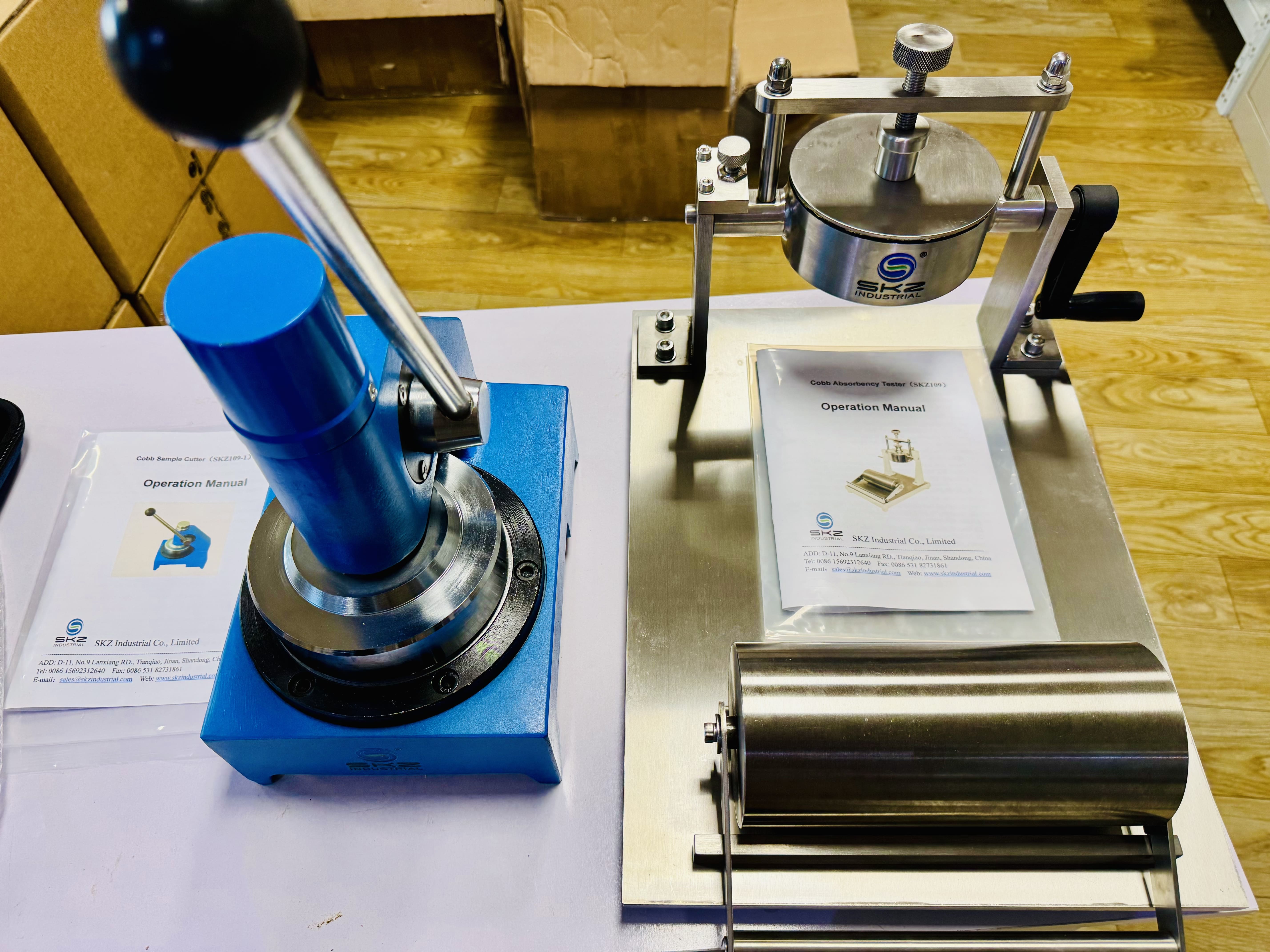 Bangladesh Customers Purchased SKZ109 Cobb Absorbency Tester and SKZ109-1 Sample Cutter
