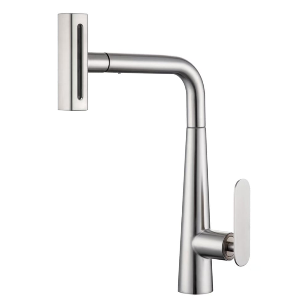 robinet de cuisine escamotable en acier inoxydable 304
