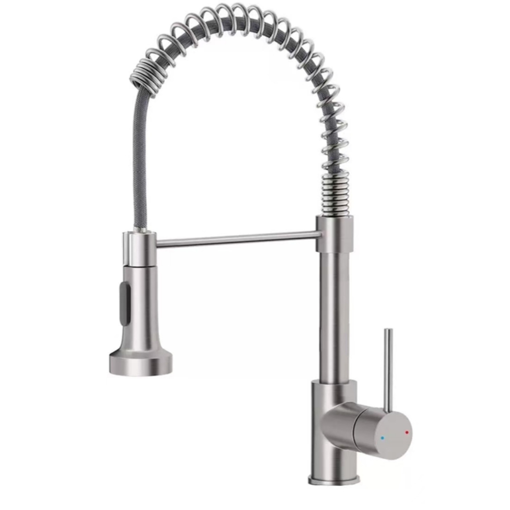 Robinet de cuisine à tirette rétractable en acier inoxydable 304