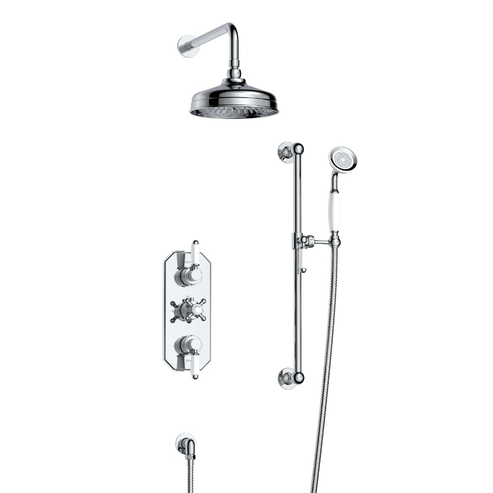 Kit de douche thermostatique intégré K312 Chrome Classique