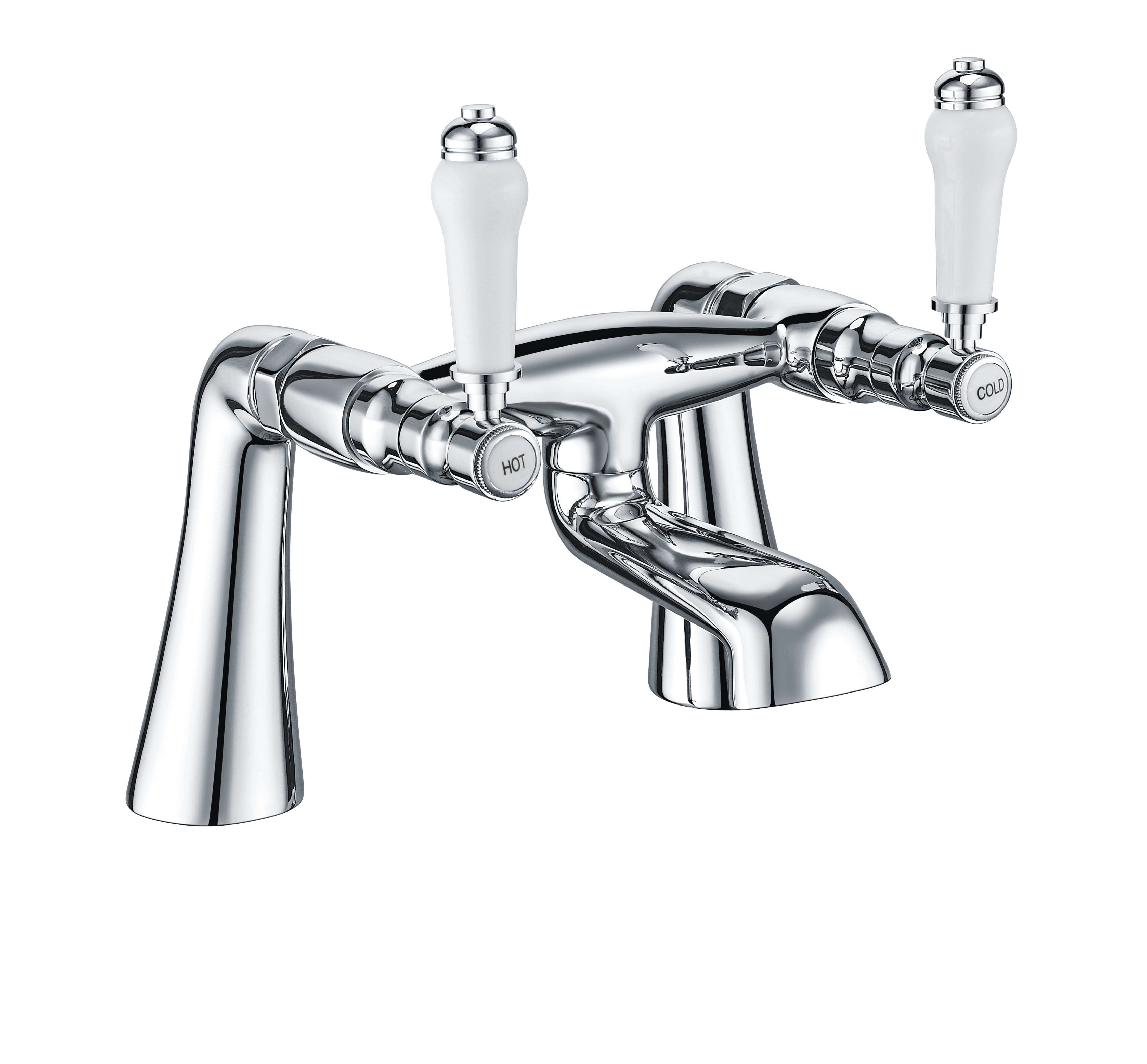 Robinet de baignoire traditionnel T6205 avec poignées en céramique
