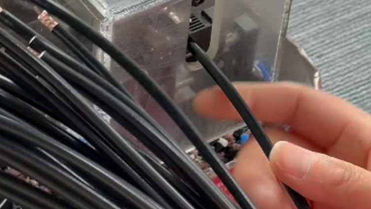 Zweiköpfige SHV-Öffentliche Hochspannung 5000 V mit RG58 Wotong Machinery