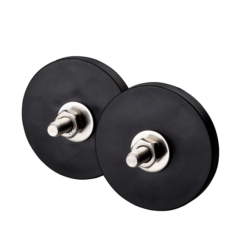 Pryžový magnet pro ochranné dveře strojů 66 mm s vnějším závitem