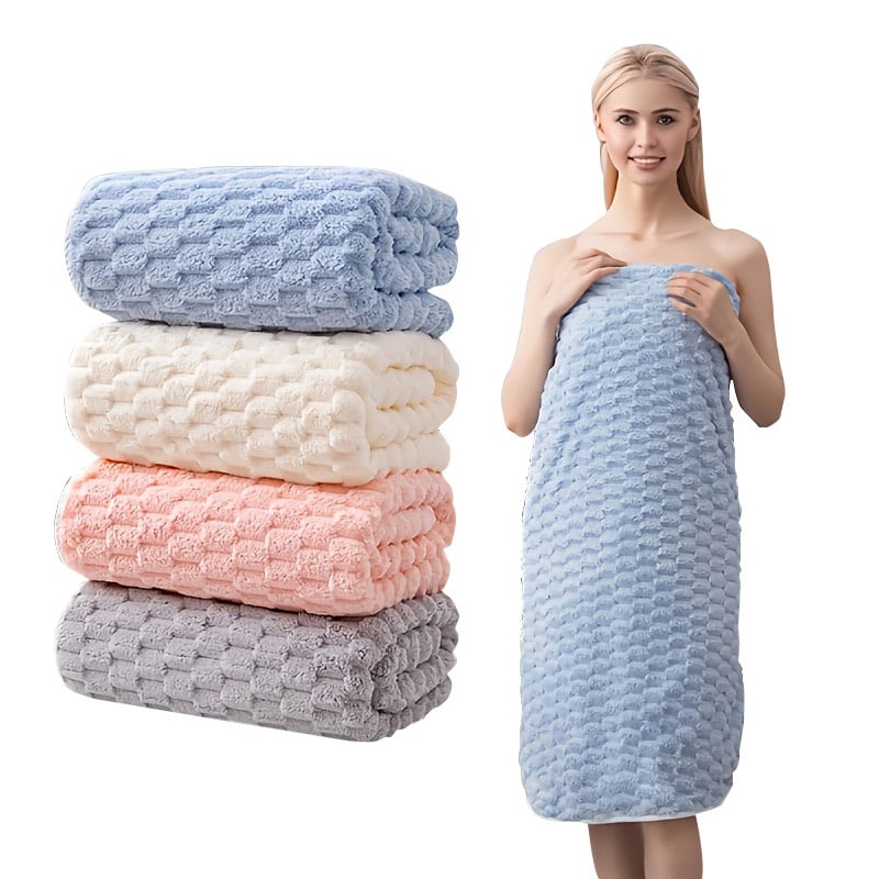 Áireamh Theite Uathfhuaimseach de Theileagán Microfiber de Theilgín Scáthán de Chlochán Corrálach do Úsáid Dhaoine Fásta 70*140cm Áireamh Chlócaithe