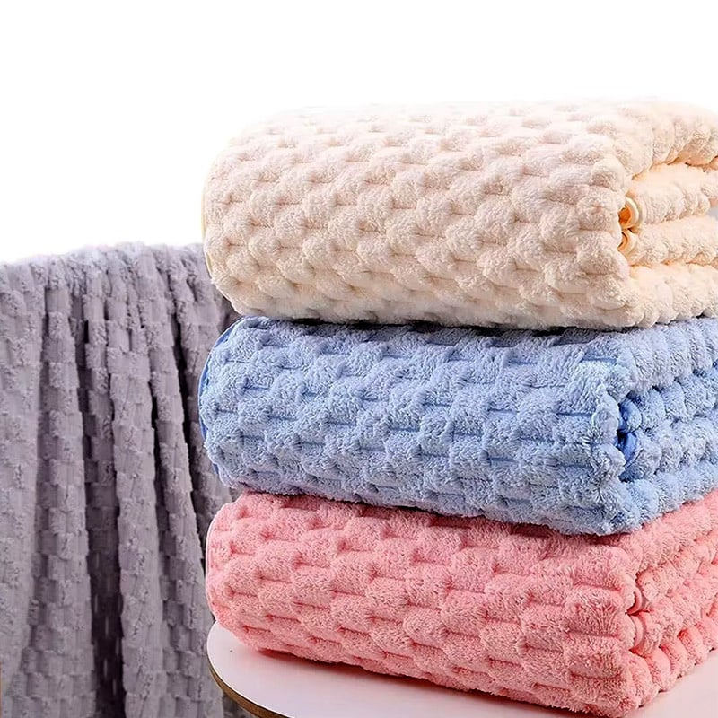 áireamh Mór 70x140 de Chlochán Corrálach Leacht Tapa Láidir Áireamh Throm de Theileagán Microfiber do Úsáid Fhosta, Baile agus Doigín
