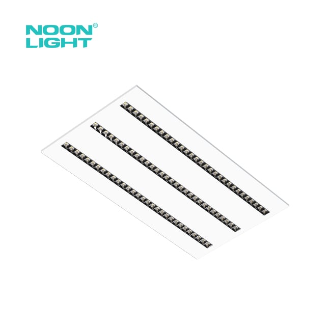 120-277VAC / 120-347VAC / 220-240VAC Panel de Luz en Rejilla LED 60Deg 160LM/W 50000Hrs
