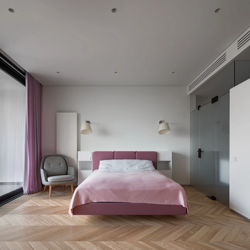 Minimalist Villa Custom Cabinet Project with Stainless Kitchen, Wardrobes, and Warm Wood Details Case image (6).webp