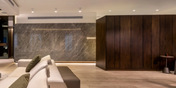 Barcelona Modern Full House Cabinet Project with Dark Wood, Stone, and Integrated Storage Case image (6).webp