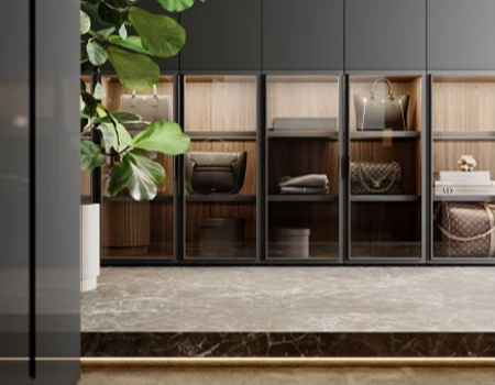 Luxury Modern Closet With Grey Custom Cabinets product picture (6).webp
