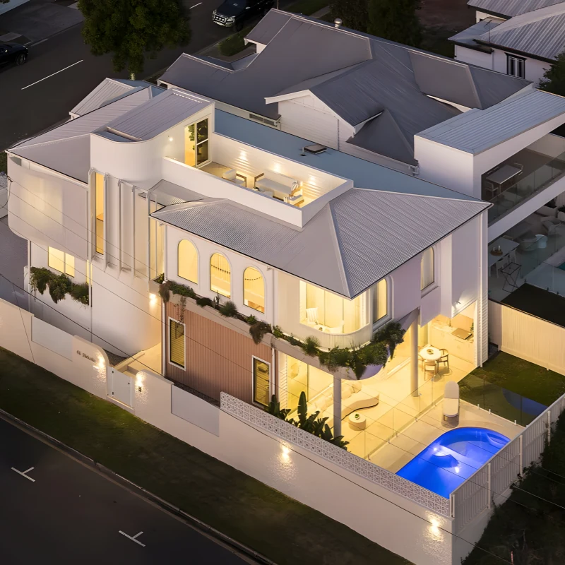 Luxury Custom Home Cabinet Project for a Bright Modern Villa Interior Case image (10).webp