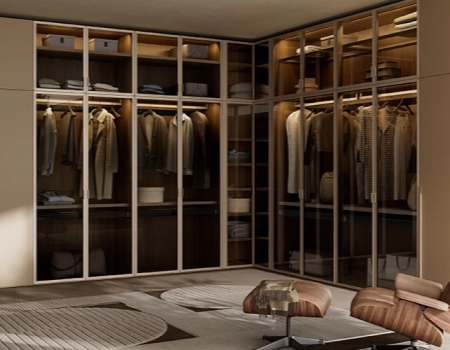 Luxury Wardrobe Designs With Tinted Glass Doors product picture (4).webp