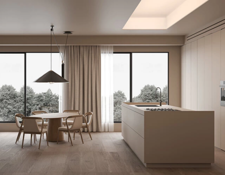Modern Minimalist Kitchen Cabinets and Island Layout Design product picture (2).webp