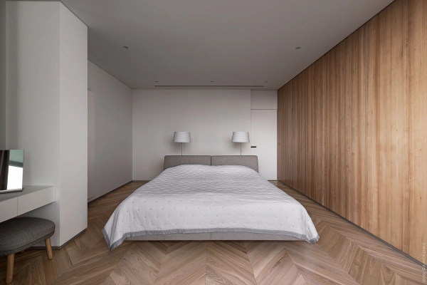 Minimalist Villa Custom Cabinet Project with Stainless Kitchen, Wardrobes, and Warm Wood Details Case image (11).webp